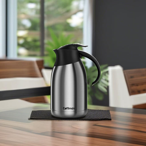 Coffmax dishwasher-safe carafe for convenient cleanup.