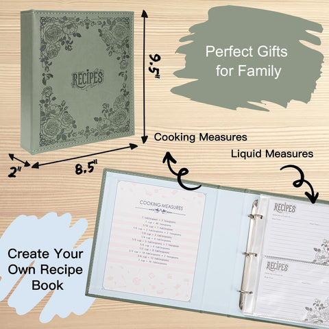 COFICE clear protector sheets keep two recipes per page safe
