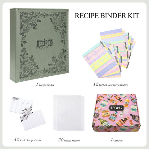 COFICE recipe book with PU leather spine for durability