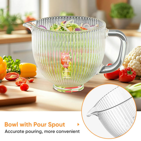 Cofun bowl with sturdy handle for easy lifting and safe transfer