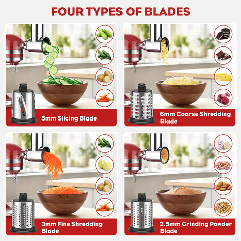 Cofun cheese grater blades deliver efficient shredding and slicing.