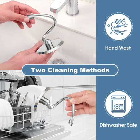 Cofun dishwasher-safe dough hook makes cleanup quick after baking.