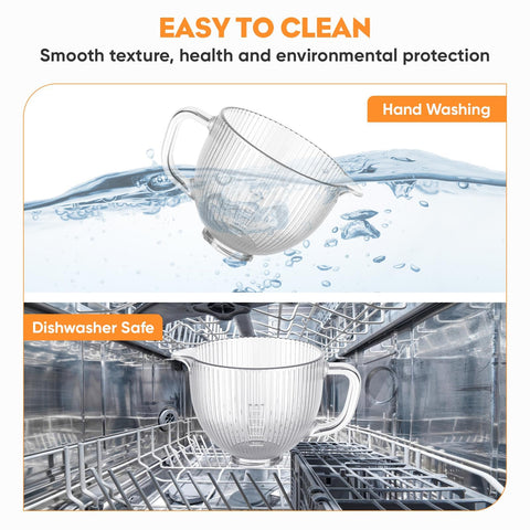 Cofun dishwasher-safe glass bowl simplifies cleanup after mixing