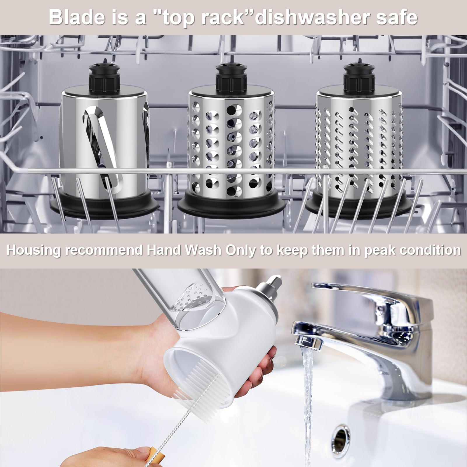 Easy-clean assembly view of the Cofun attachment for quick maintenance