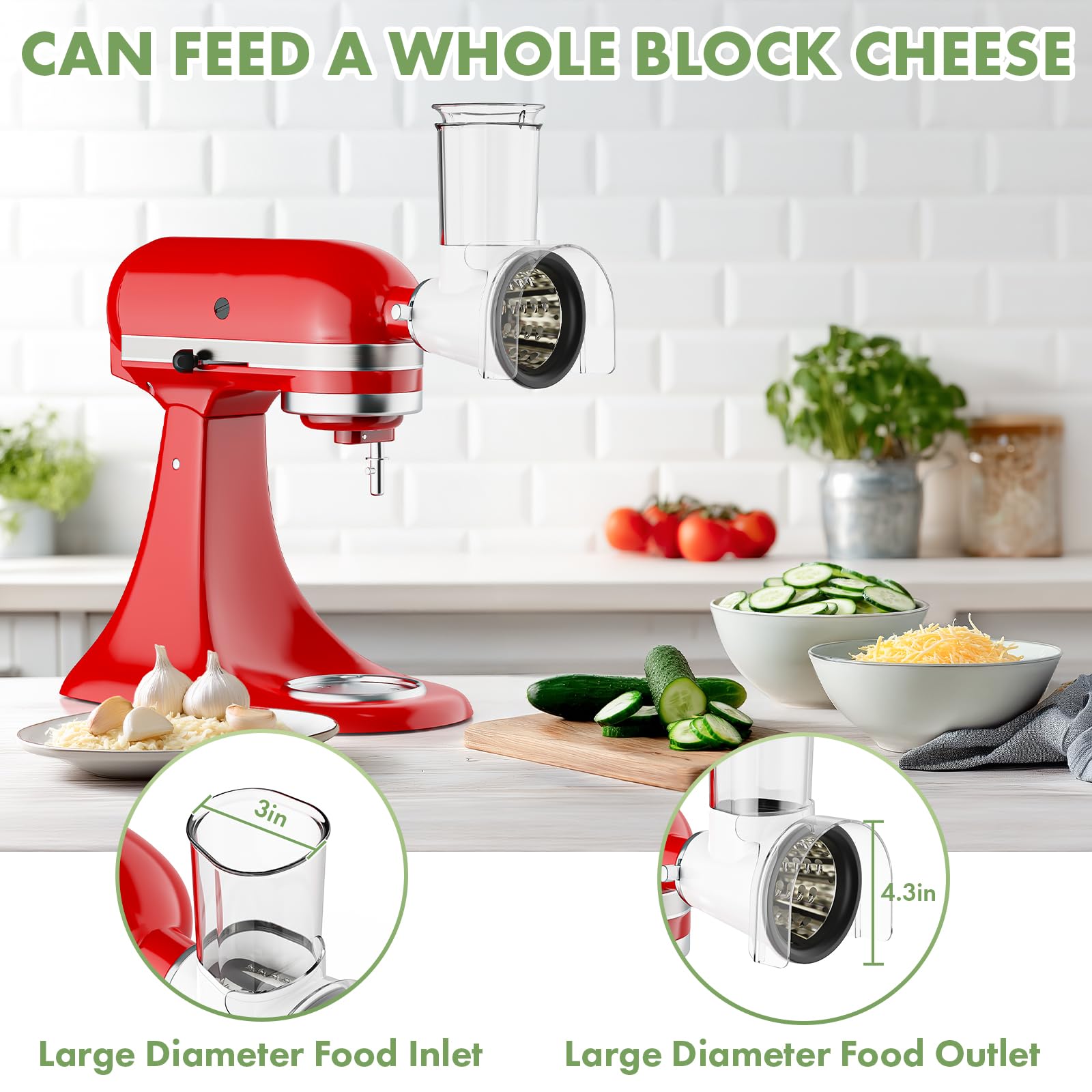 BPA-free housing ensures safe, durable food prep
