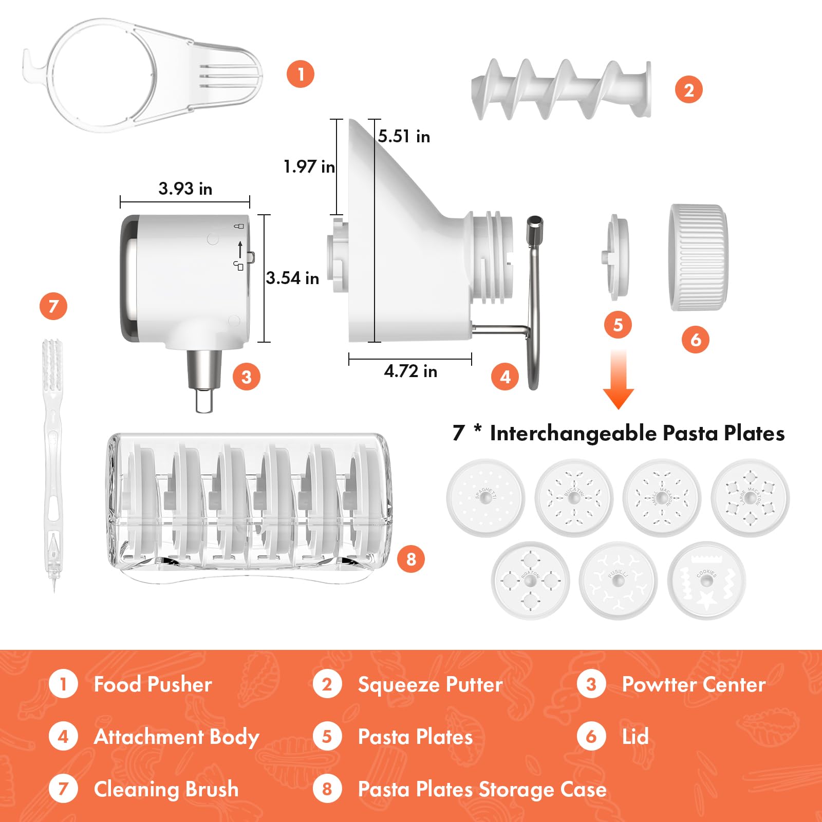 Cofun pasta press fits most KitchenAid stand mixers