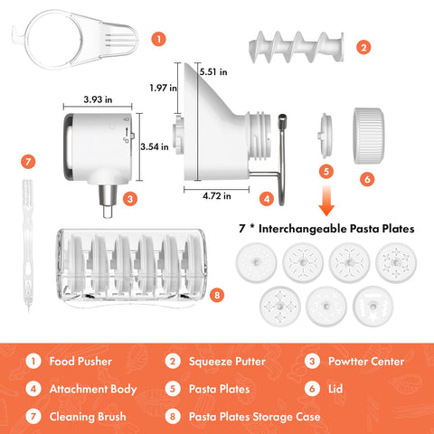 Cofun pasta press fits most KitchenAid stand mixers
