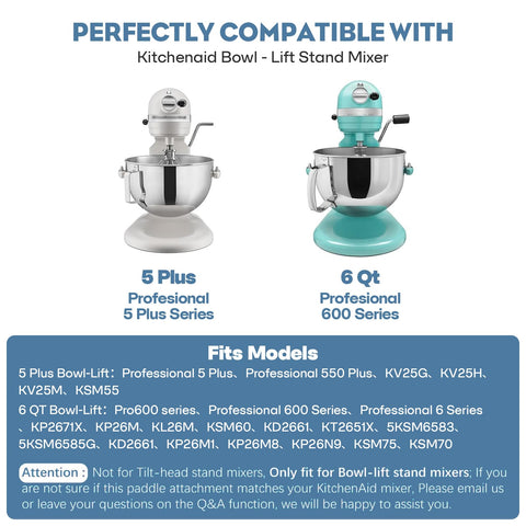 Cofun hook fitting Kitchenaid 5Plus bowl-lift for secure compatibility.