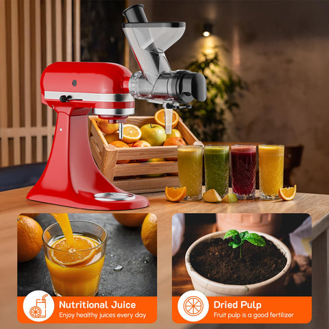Cofun compatibility with KitchenAid stands mixers enables versatile juicing