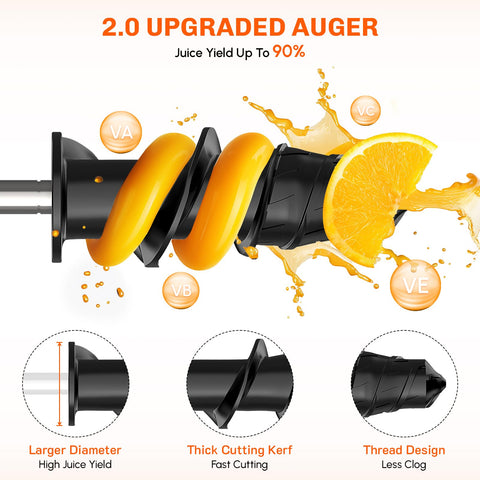 Cofun juicer attachment uses premium plastic construction for daily durability