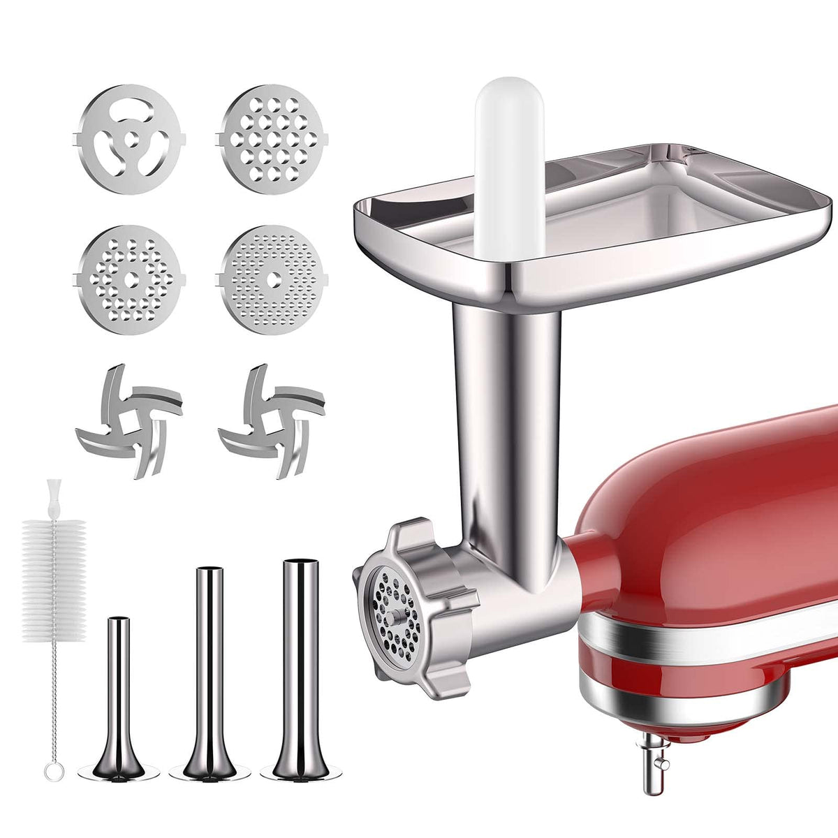 Cofun metal meat grinder attachment main unit for KitchenAid, enabling smooth home grinding