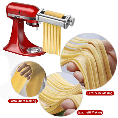 Cofun pasta-attachment hub connects securely to KitchenAid for stable operation.