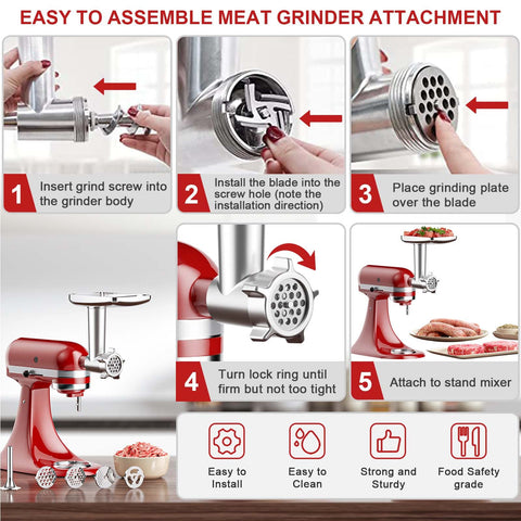 Cofun removable food tray included with the attachment for easy loading.