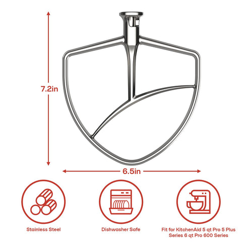 Cofun stainless steel paddle construction resists rust and chipping for long-lasting kitchen use