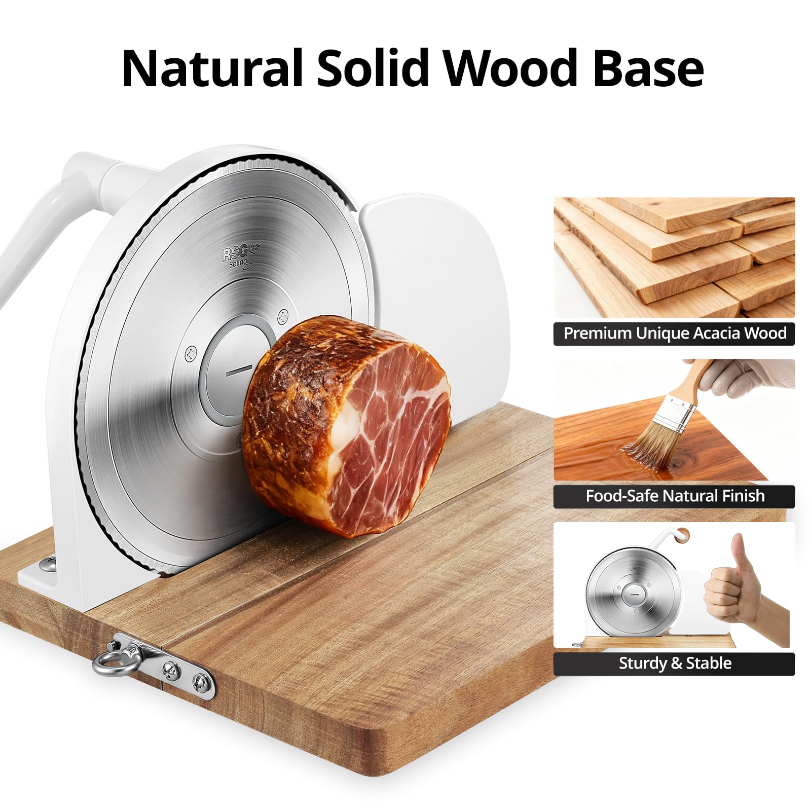 Cogace adjustable thickness control from 0 to 20 mm for customizable slices