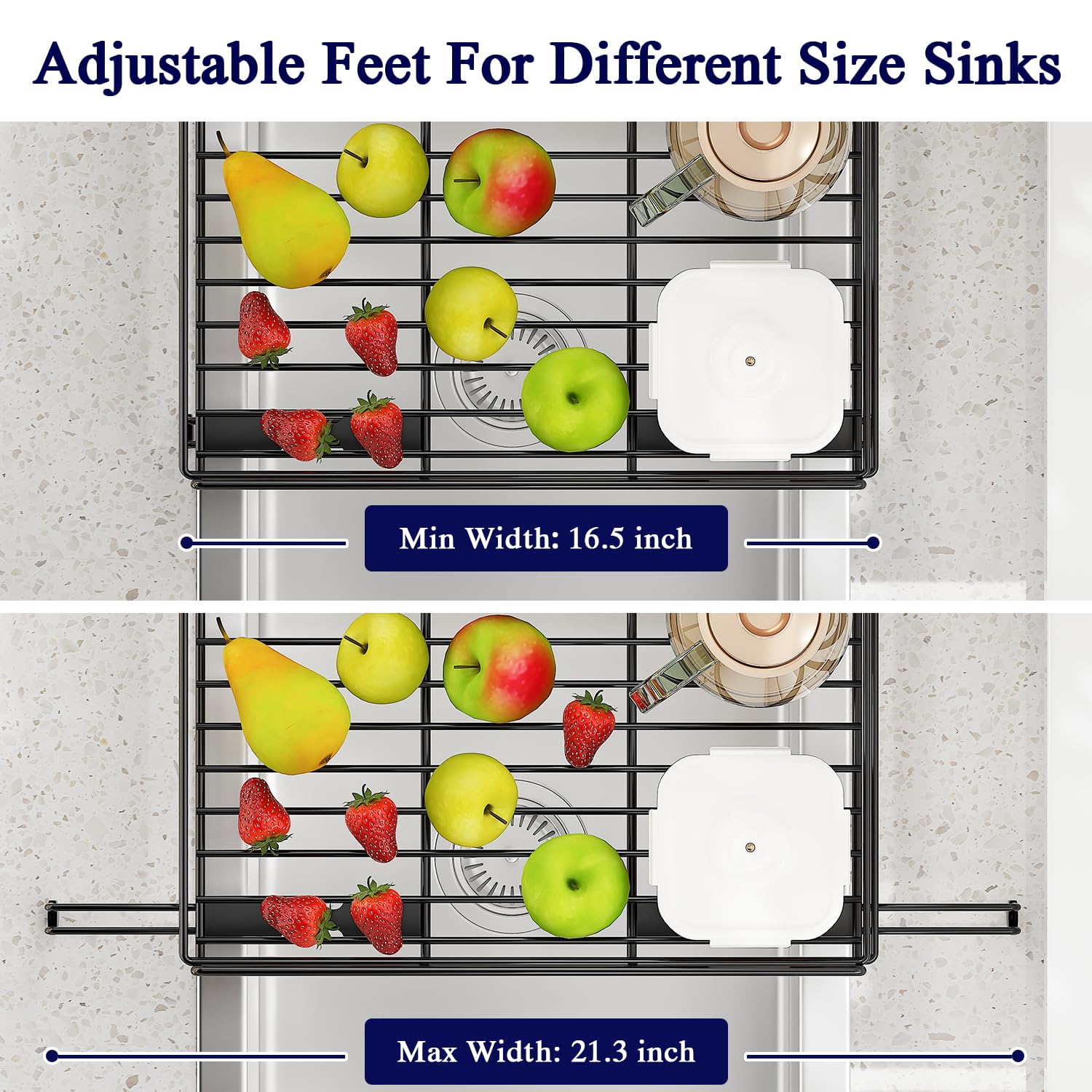 COHOSEGE keeps countertops clear while drying plates bowls and glasses