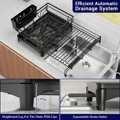 COHOSEGE drainage system directs water into sink for efficient drying
