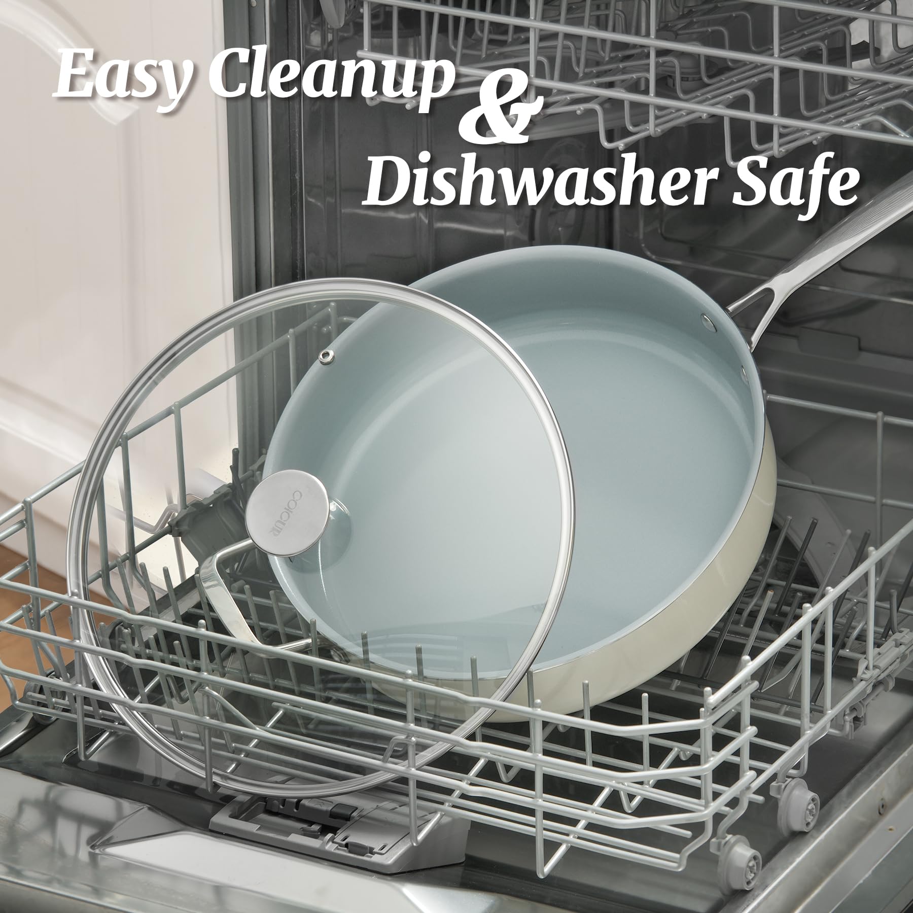 Coicur dishwasher safe cleanup makes post meal chores quick and easy.