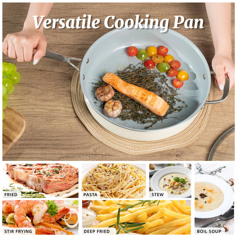 Coicur induction compatible base delivers reliable performance on all cooktops including induction.