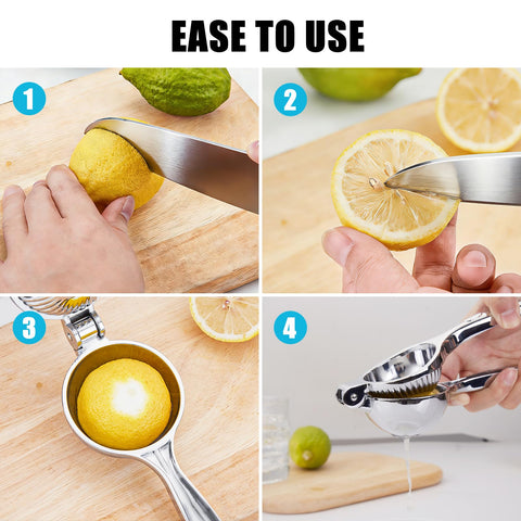 COKORA Lemon Squeezer stainless steel pins reinforce joints for stability.
