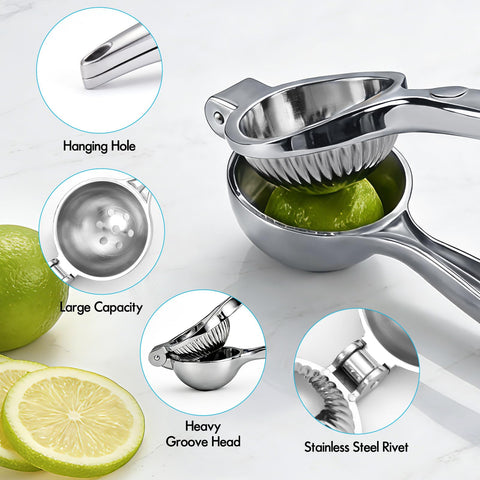 COKORA Lemon Squeezer zinc alloy body delivers durable, long-lasting performance.