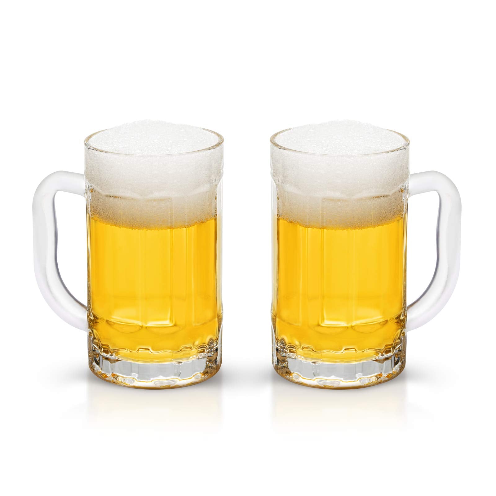 COKTIK beer mug 14oz handle, 2-pack, keeps beer cold and easy to grip.