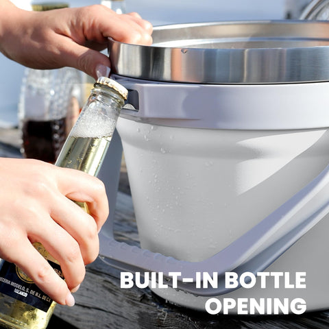 COKTIK bucket with built-in bottle opener for convenient use