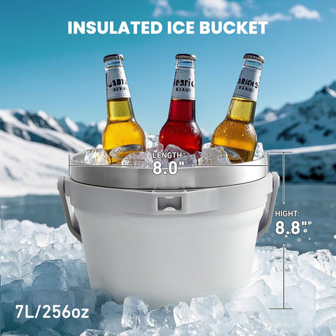 COKTIK bucket showing double-wall vacuum insulation for cold drinks