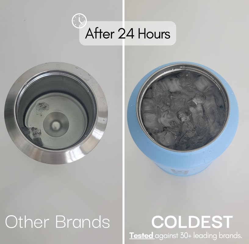 Cup-holder friendly base of The Coldest Water tumbler for travel in vehicles.