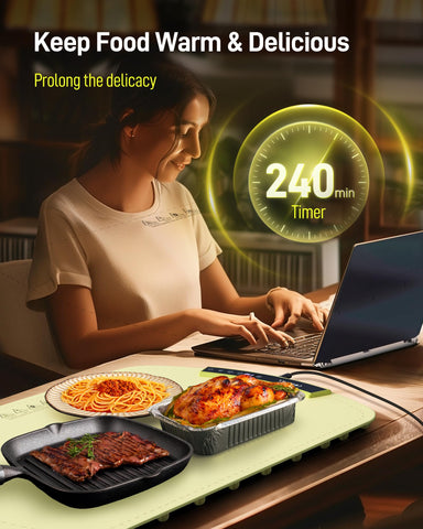 COLDFILL Warming Mat doubles as defrosting tray for faster meal prep.