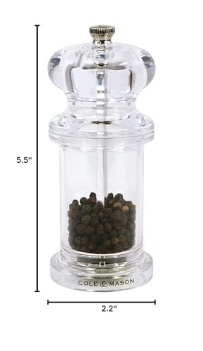 Cole & Mason 505 durable acrylic body designed for daily seasoning