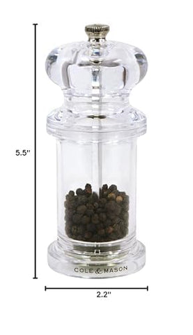 Cole & Mason 505 durable acrylic body designed for daily seasoning