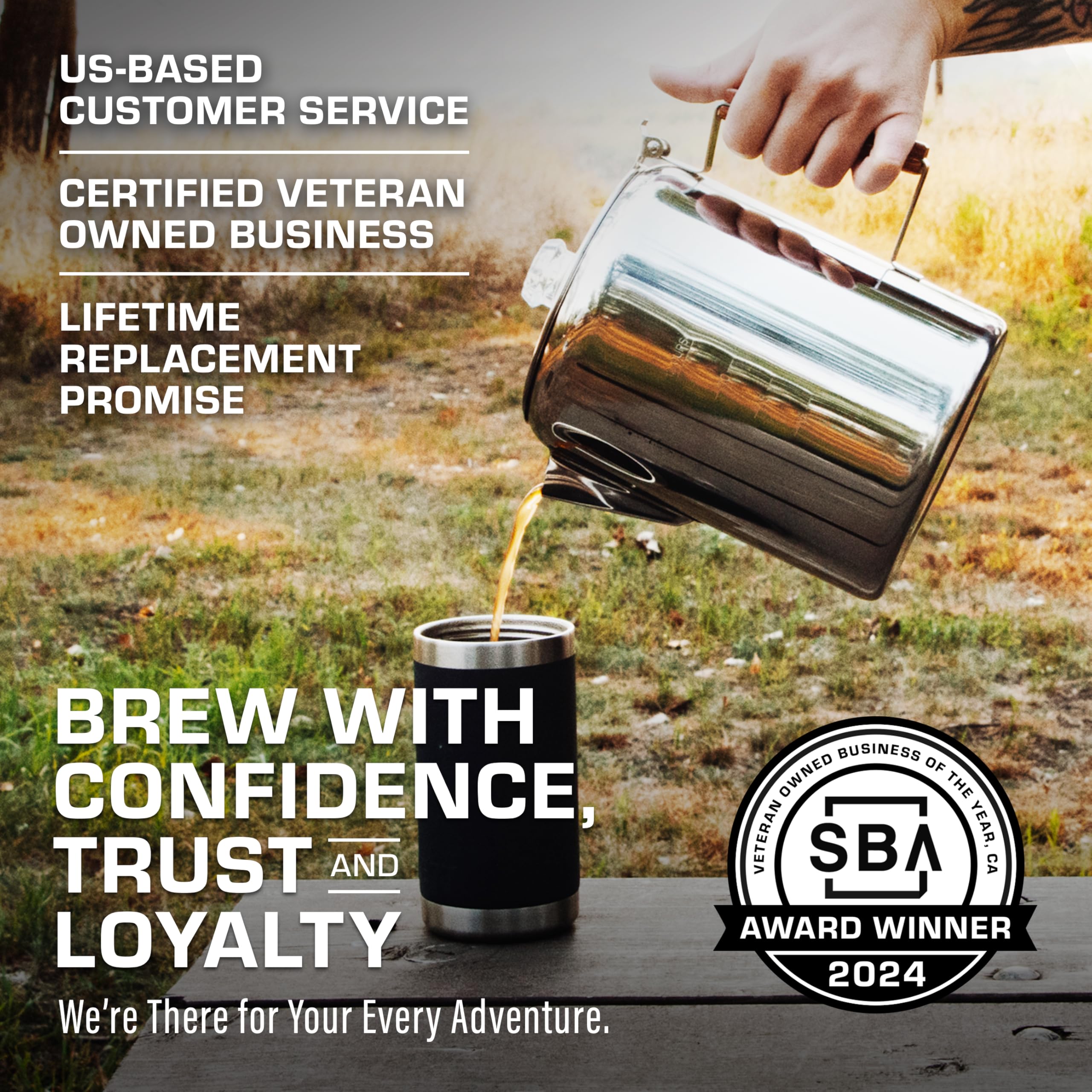 Includes filters with COLETTI Bozeman for smoother brews