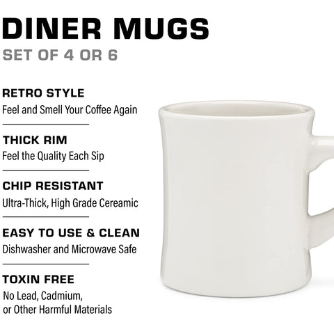 COLETTI heavy ceramic mug cream built to endure busy mornings
