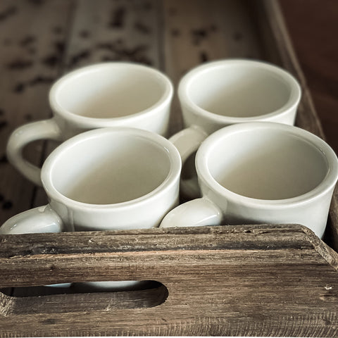 COLETTI retro coffee mug cream evokes nostalgic diner vibes