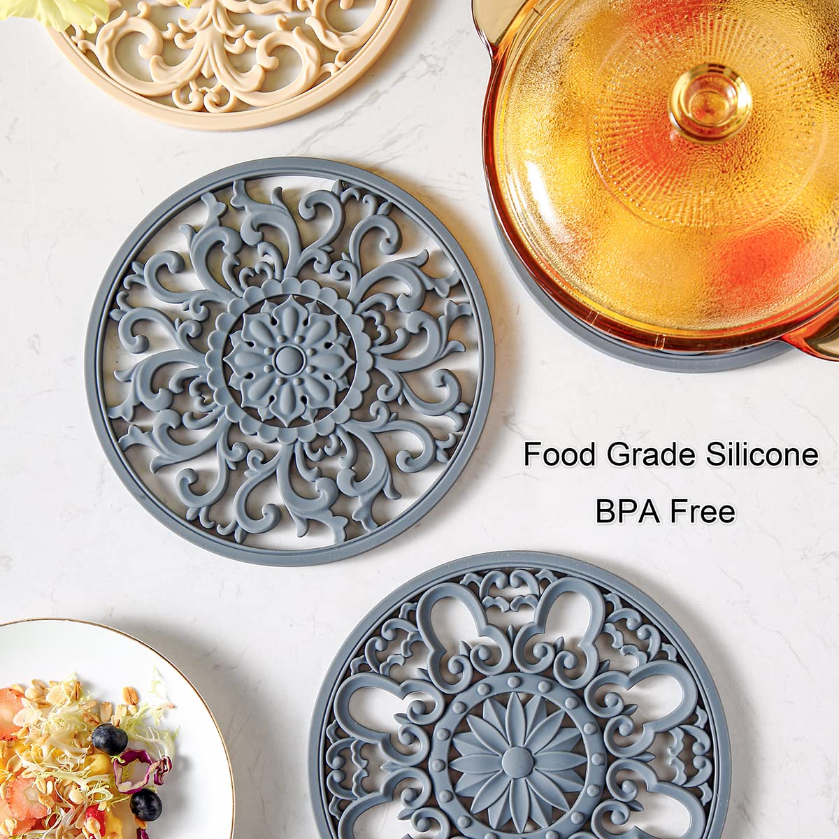 Colinda multi-use hot pot mat for pots bowls and coasters