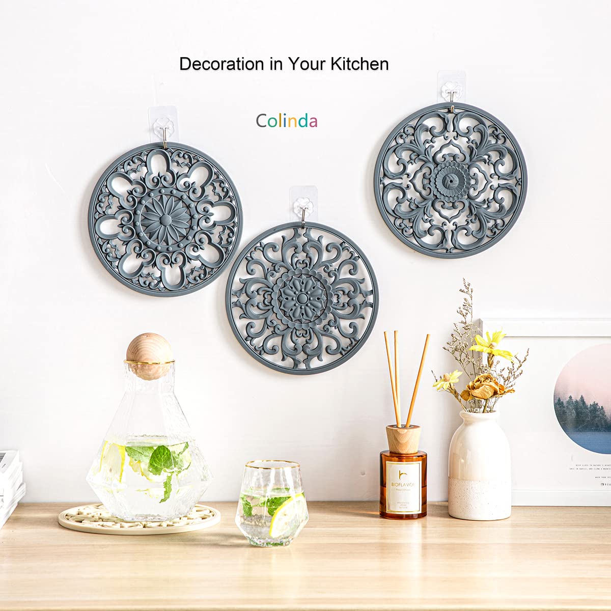 Colinda trivet easy to wash dishwasher safe for quick cleanup.