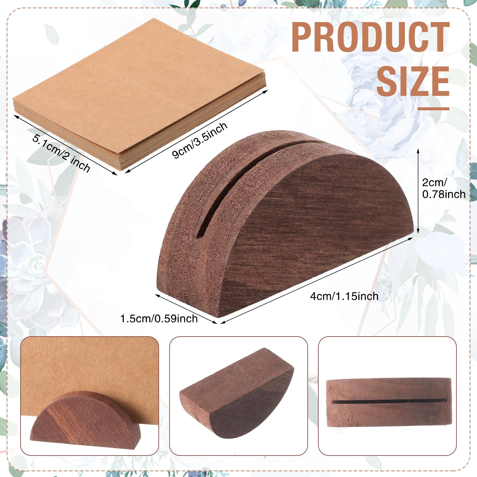 Colingmill 24-piece tented card set for clear seating labels.