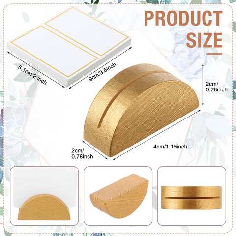 Colingmill tented card set with white cards for clear guest labeling