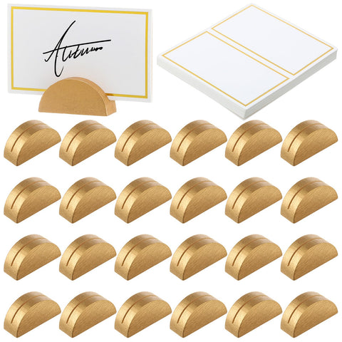 Colingmill wooden table number stand in gold adds rustic elegance to wedding seating