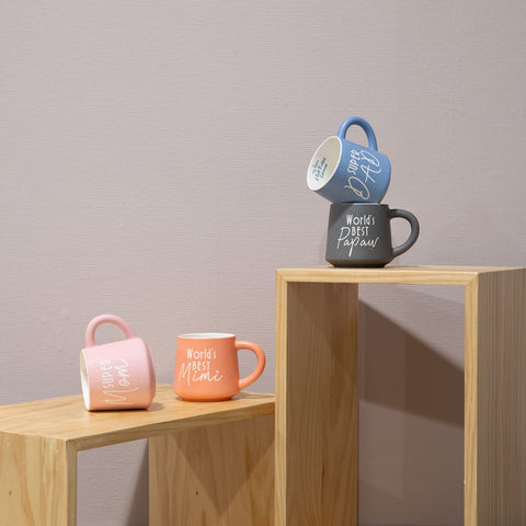 COLLECTIVE HOME Ceramic coffee mug with a modern glossy finish.