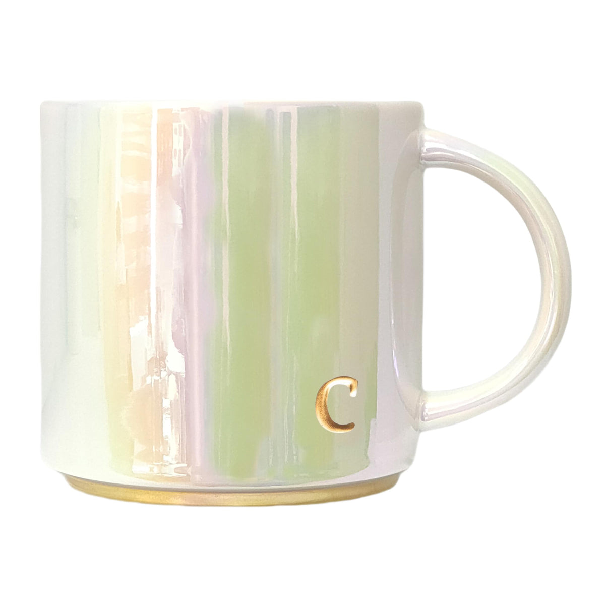 COLLECTIVE HOME ceramic mug with iridescent finish for daily coffee experience