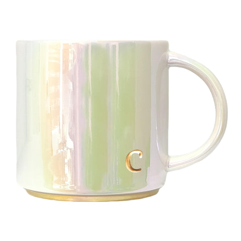 COLLECTIVE HOME ceramic mug with iridescent finish for daily coffee experience