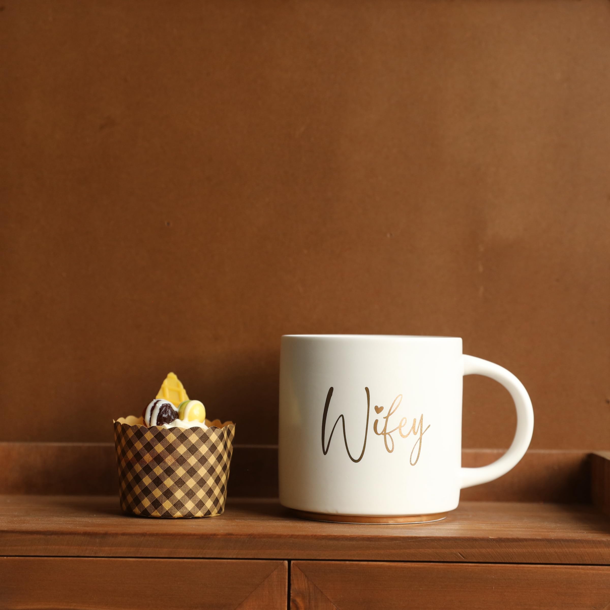 COLLECTIVE HOME mug should not be microwaved because of gold accents