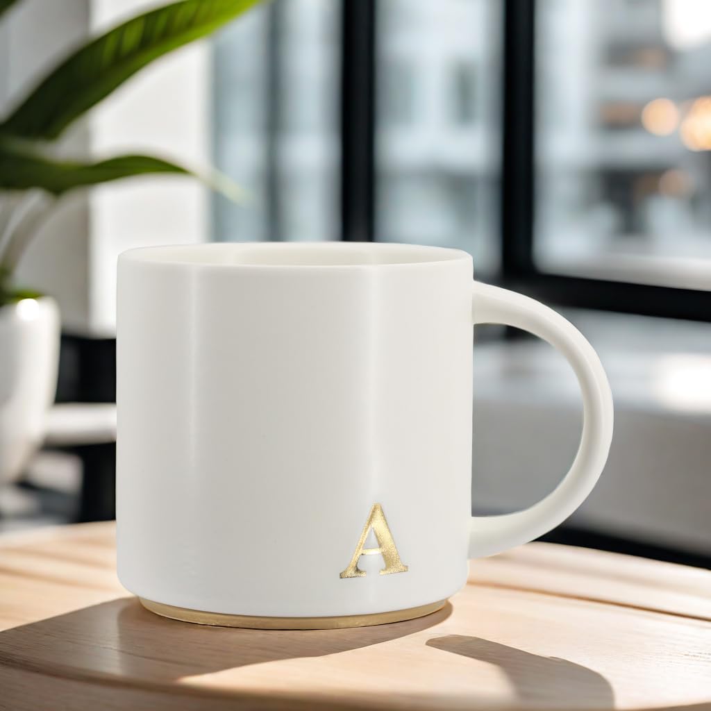 COLLECTIVE HOME gift-boxed monogram mug ideal for birthdays and housewarmings.
