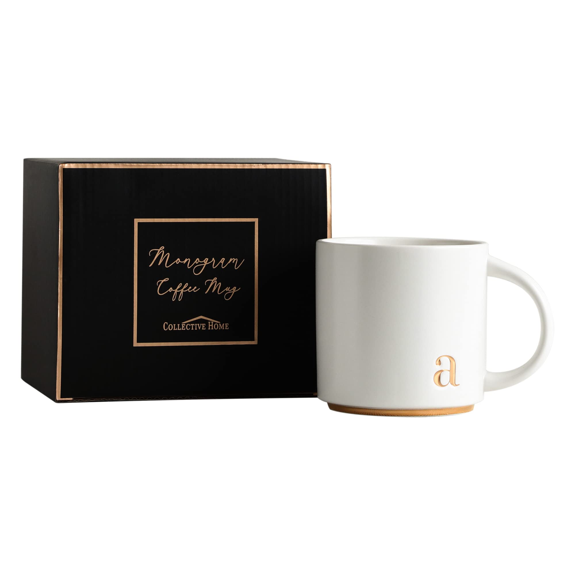 COLLECTIVE HOME office desk mug with gold rim for professional style.