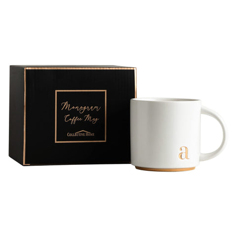 COLLECTIVE HOME office desk mug with gold rim for professional style.