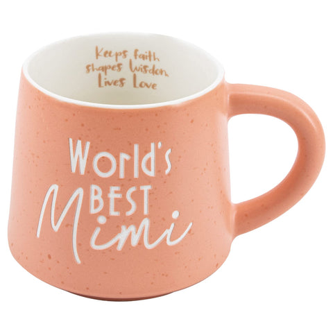 COLLECTIVE HOME Worlds Best Mimi mug with bold print for daily coffee moments.