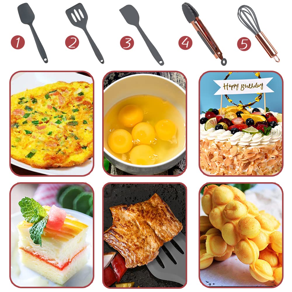 Collfa silicone spatula with comfortable grip for kids