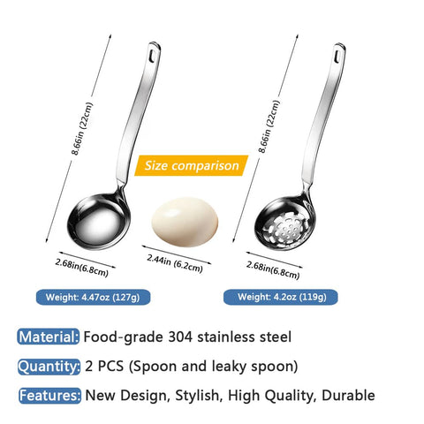 Collfa slotted spoon with 24-hole plum blossom design for efficient draining.